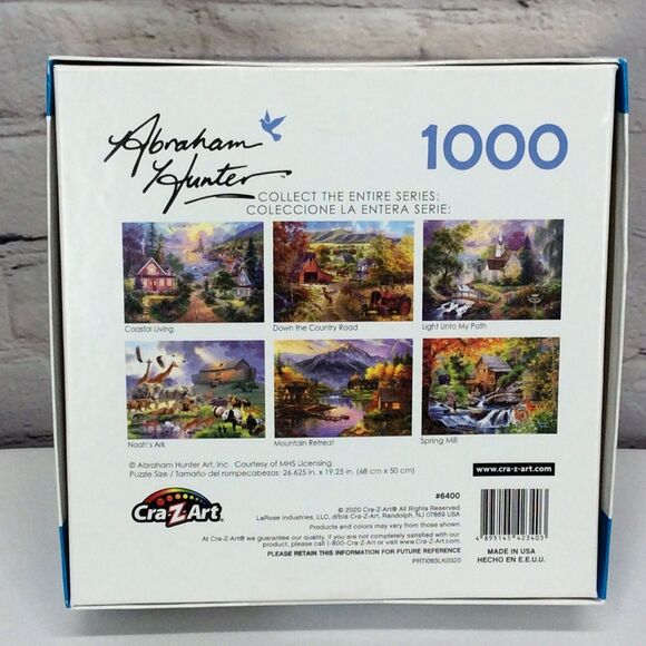 Cra-Z-Art Jigsaw Puzzle Abraham Hunter “Noah’s Ark” 1000 Piece Colorful MADE USA - Picture 7 of 7